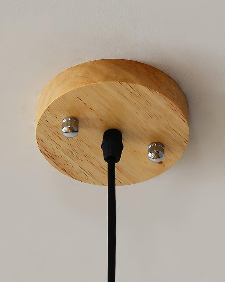 Ash Wood Pinecone Pendant Lamp – Nature-Inspired Ceiling Light