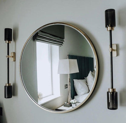 Asymmetric 4-Light Brass Wall Sconce