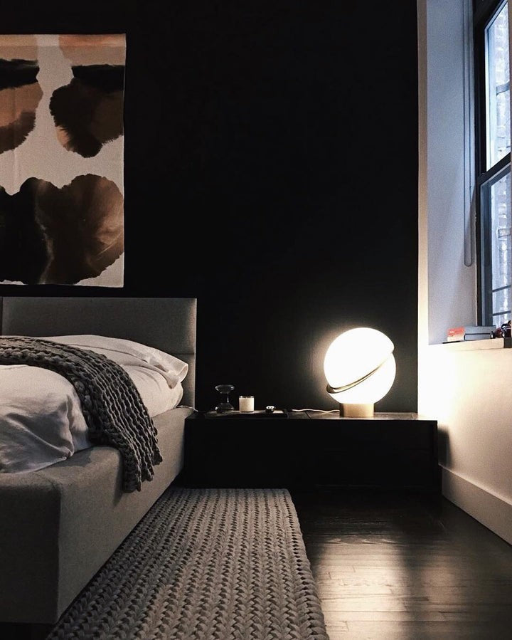 Asymmetrical Crescent Sphere LED Table Lamp