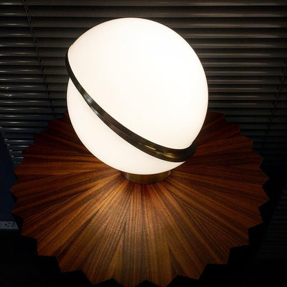 Asymmetrical Crescent Sphere LED Table Lamp