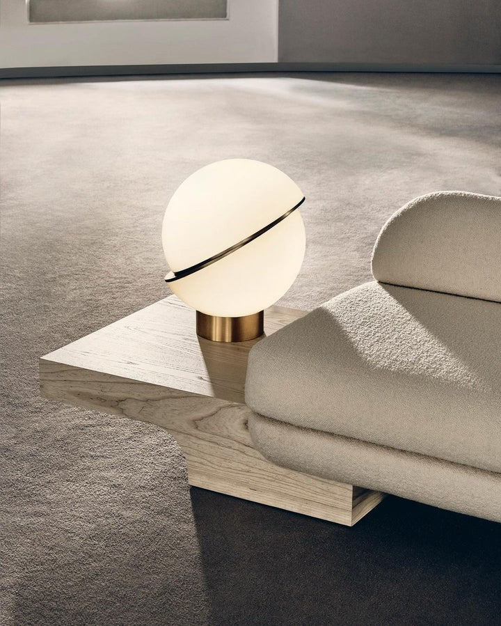 Asymmetrical Crescent Sphere LED Table Lamp