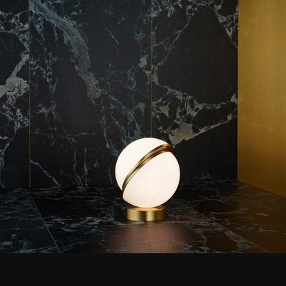 Asymmetrical Crescent Sphere LED Table Lamp