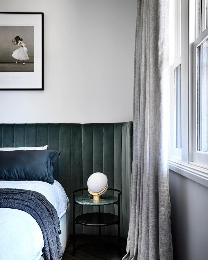 Asymmetrical Crescent Sphere LED Table Lamp