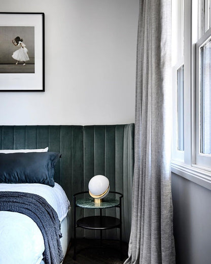 Asymmetrical Crescent Sphere LED Table Lamp