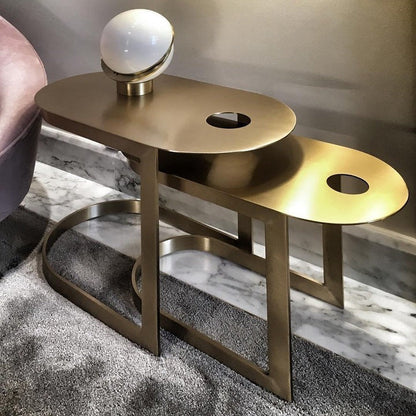 Asymmetrical Crescent Sphere LED Table Lamp