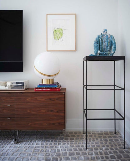 Asymmetrical Crescent Sphere LED Table Lamp