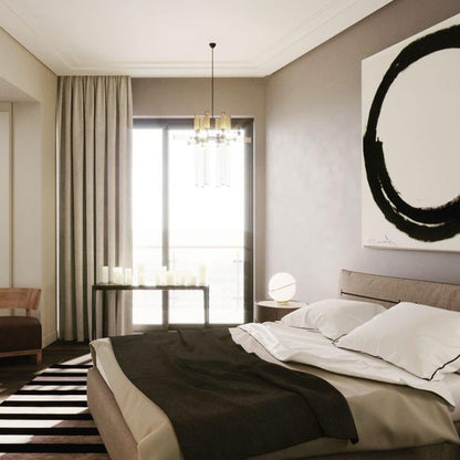Asymmetrical Crescent Sphere LED Table Lamp