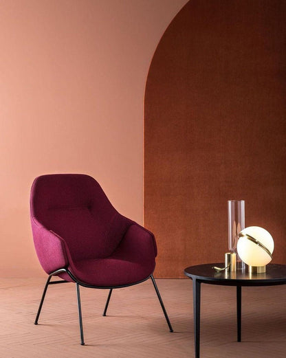 Asymmetrical Crescent Sphere LED Table Lamp
