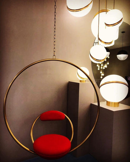 Asymmetrical Crescent Sphere LED Table Lamp