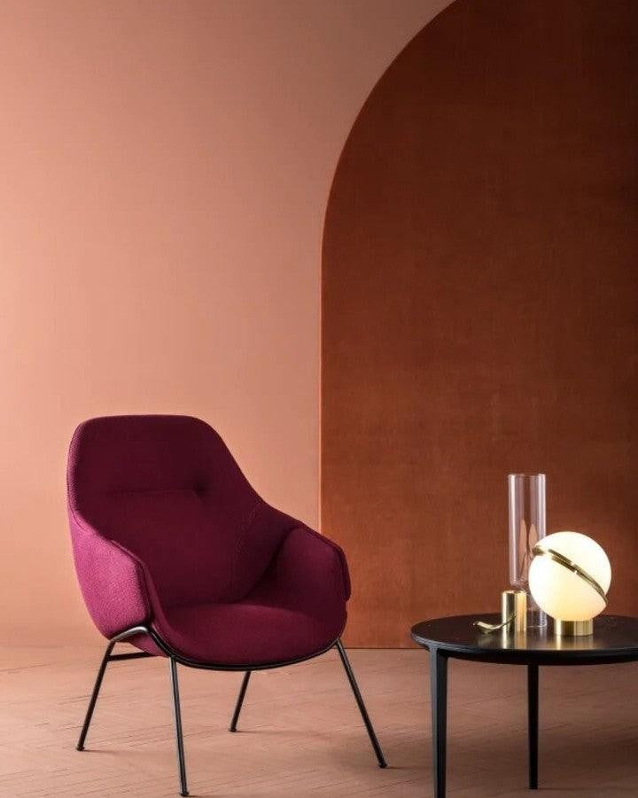 Asymmetrical Crescent Sphere LED Table Lamp