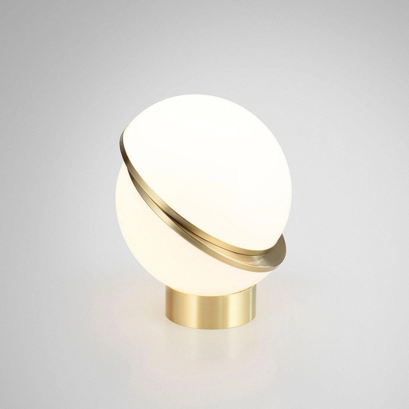 Asymmetrical Crescent Sphere LED Table Lamp