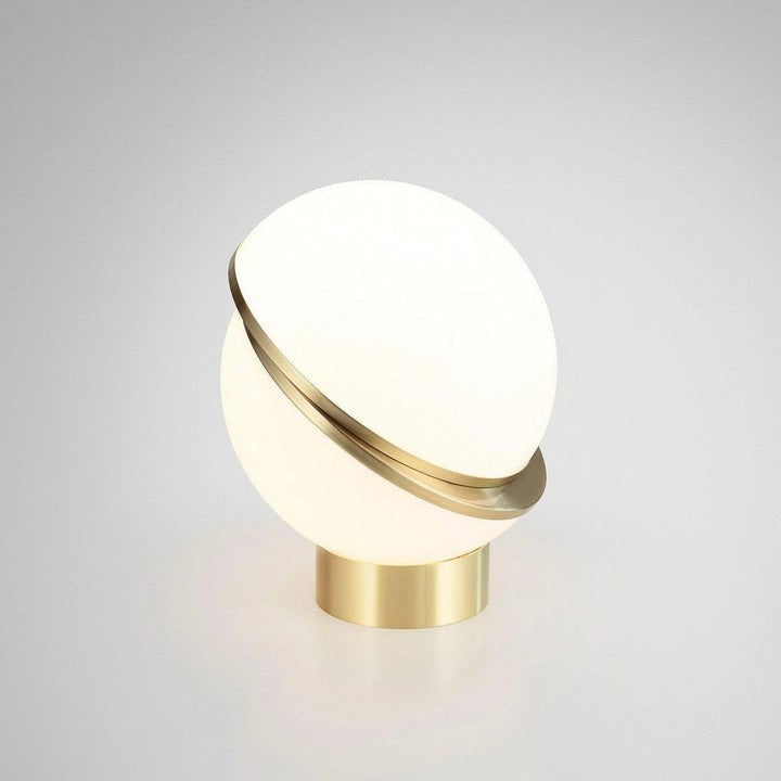 Asymmetrical Crescent Sphere LED Table Lamp