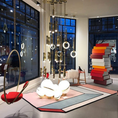 Asymmetrical Crescent Sphere LED Table Lamp