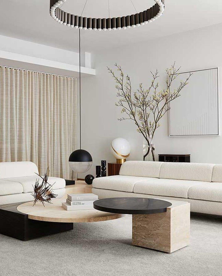 Asymmetrical Crescent Sphere LED Table Lamp