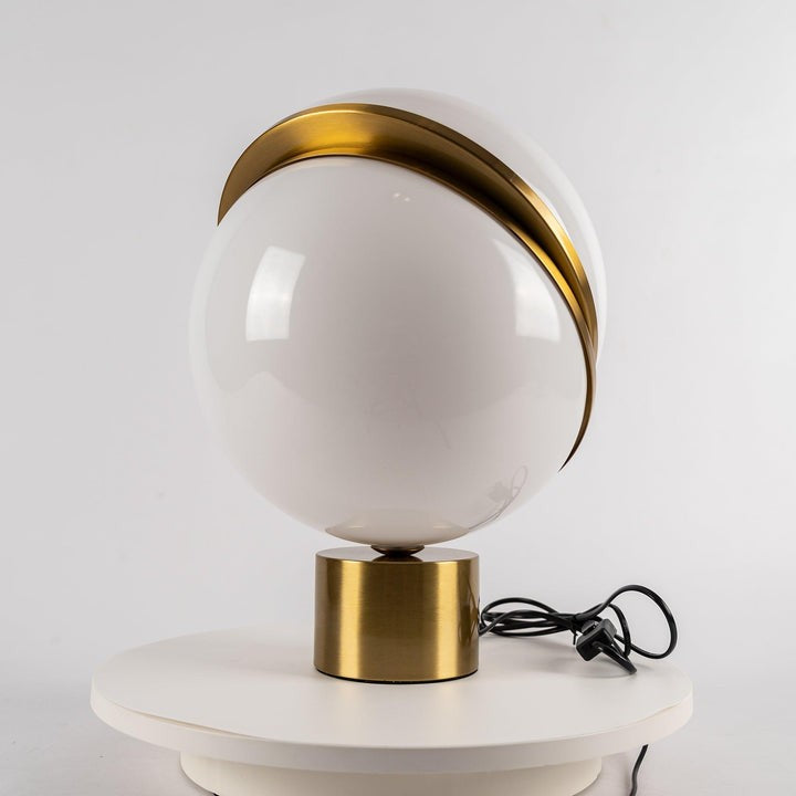 Asymmetrical Crescent Sphere LED Table Lamp