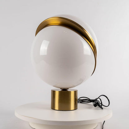 Asymmetrical Crescent Sphere LED Table Lamp