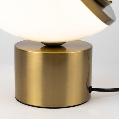 Asymmetrical Crescent Sphere LED Table Lamp