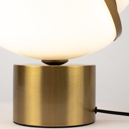 Asymmetrical Crescent Sphere LED Table Lamp