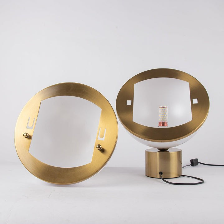 Asymmetrical Crescent Sphere LED Table Lamp