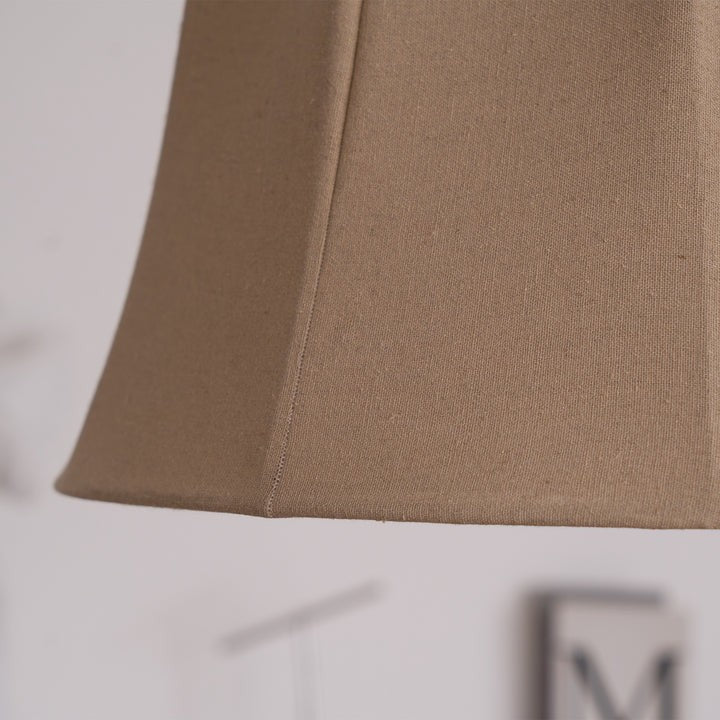Beige Handcrafted Linen Pendant Light Fixture