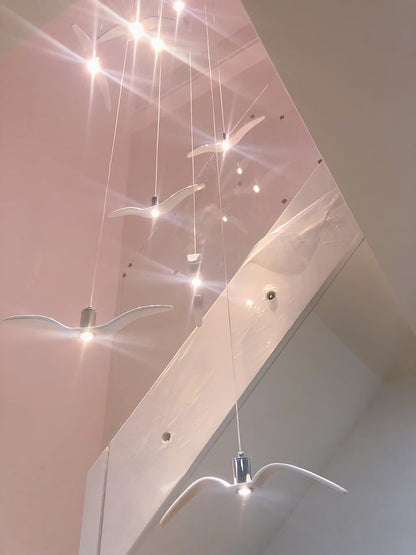 Bird-Inspired Wing LED Pendant Light
