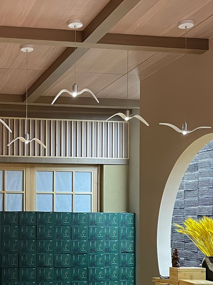 Bird-Inspired Wing LED Pendant Light