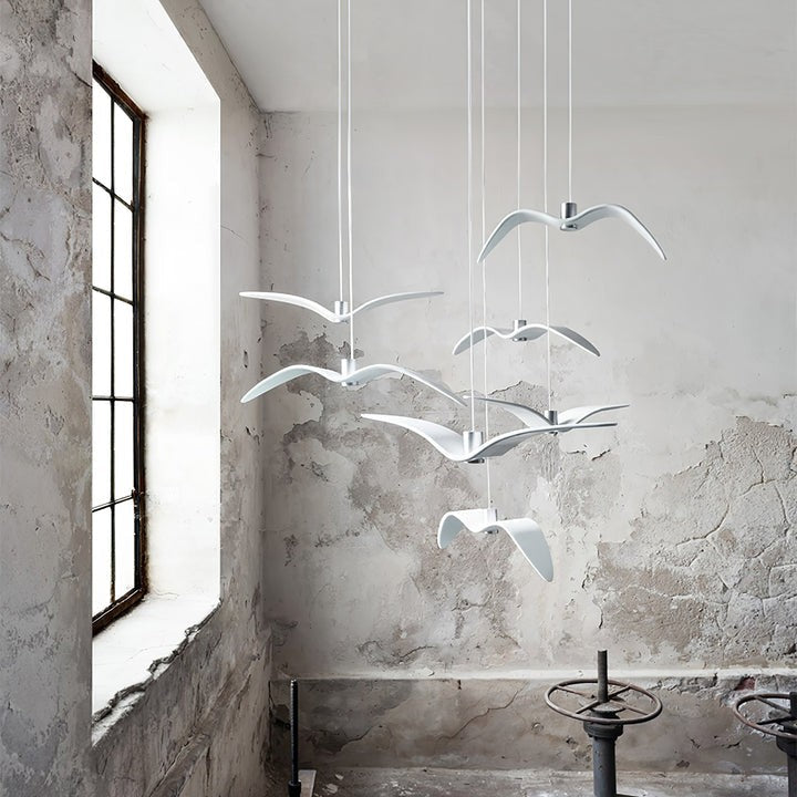 Bird-Inspired Wing LED Pendant Light