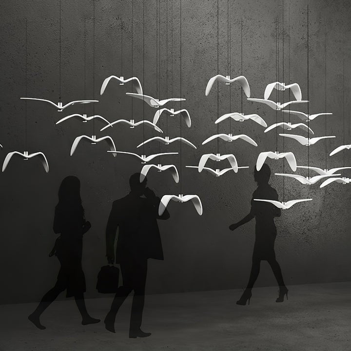 Bird-Inspired Wing LED Pendant Light