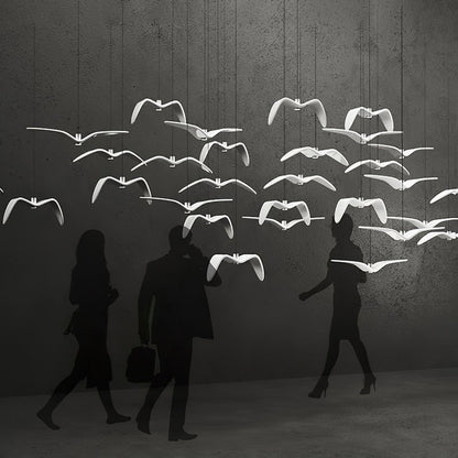 Bird-Inspired Wing LED Pendant Light