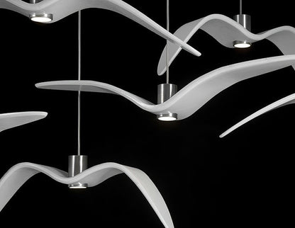 Bird-Inspired Wing LED Pendant Light