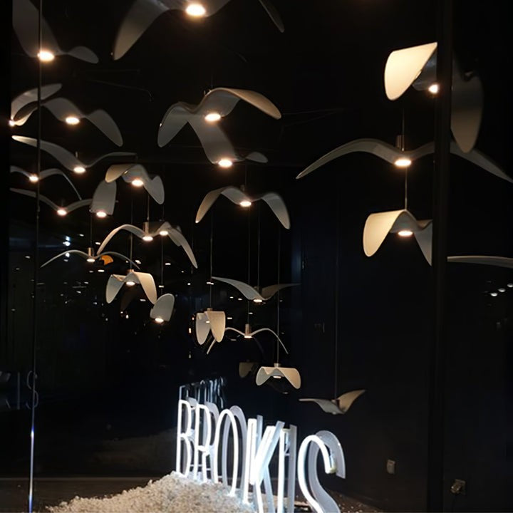 Bird-Inspired Wing LED Pendant Light