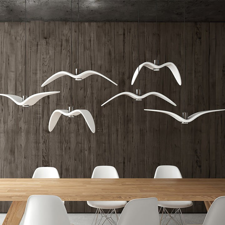 Bird-Inspired Wing LED Pendant Light