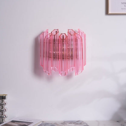 Blush Murano-Style Glass Wall Sconce
