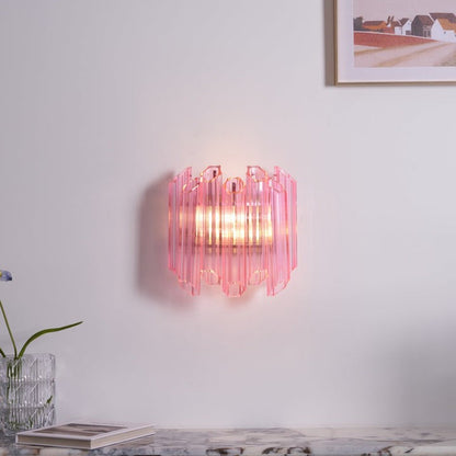 Blush Murano-Style Glass Wall Sconce