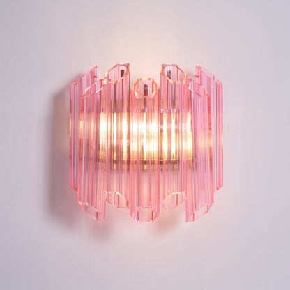 Blush Murano-Style Glass Wall Sconce