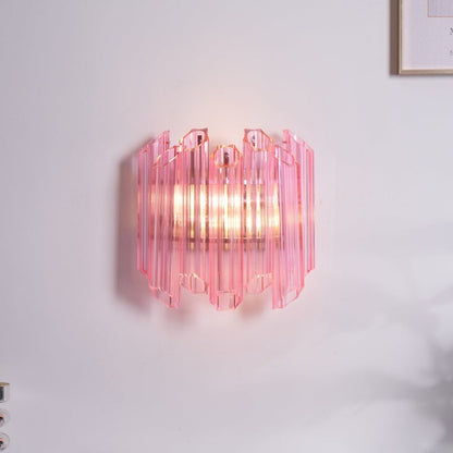 Blush Murano-Style Glass Wall Sconce