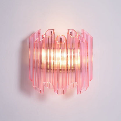Blush Murano-Style Glass Wall Sconce