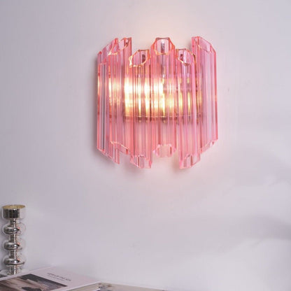 Blush Murano-Style Glass Wall Sconce