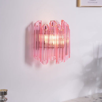 Blush Murano-Style Glass Wall Sconce