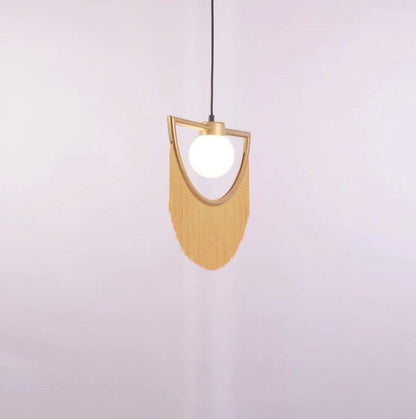 Bohemian Fringe Tassel Pendant Light with Geometric Frame