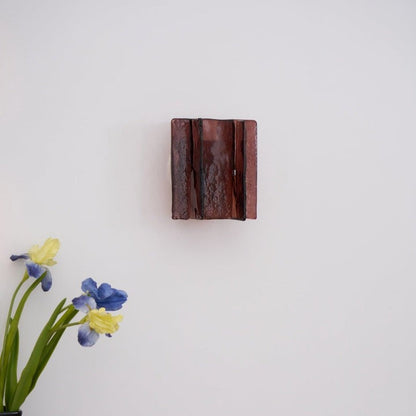 Brass and Glass Plug-In Wall Sconce