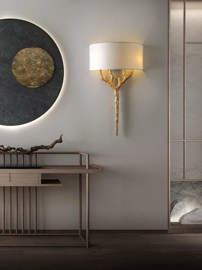 Brass Branch LED Wall Light Fixture
