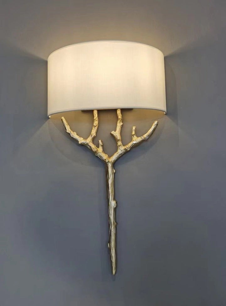 Brass Branch LED Wall Light Fixture