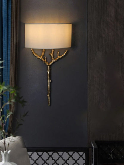 Brass Branch LED Wall Light Fixture