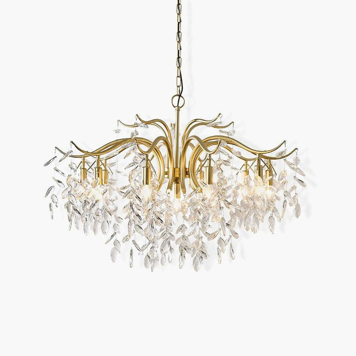 Brass & Crystal Modern Chandelier – 7/9/11-Light Hanging Fixture