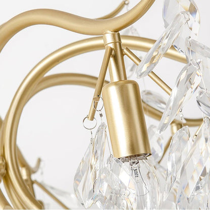 Brass & Crystal Modern Chandelier – 7/9/11-Light Hanging Fixture