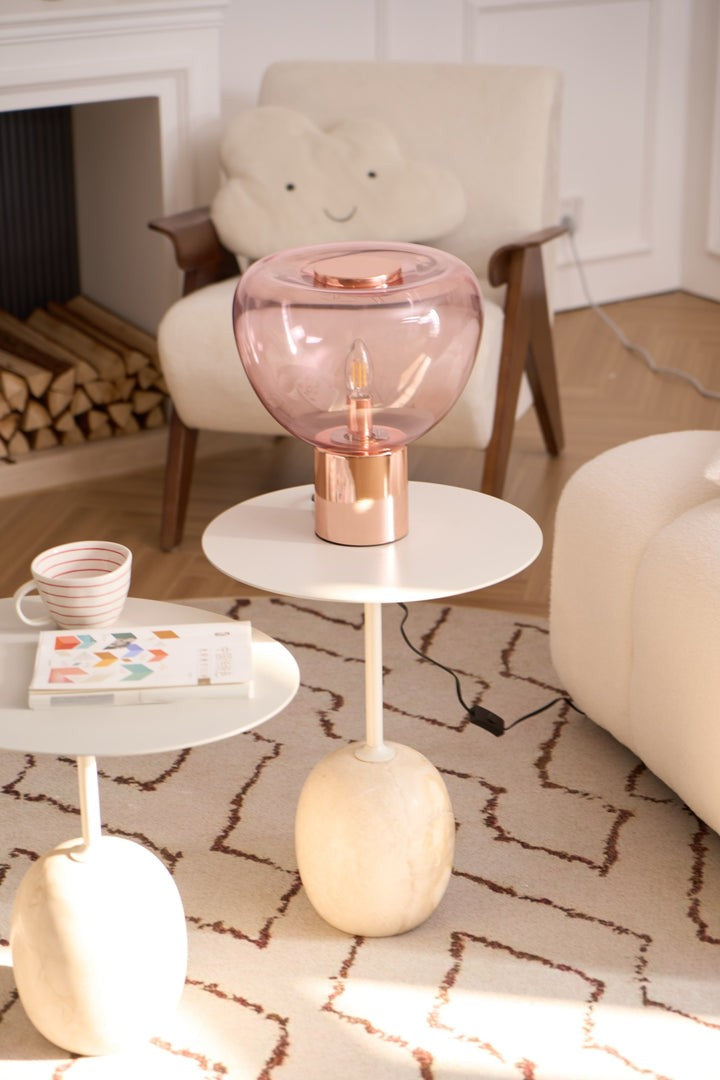 Bubble Effect Glass LED Table Lamp