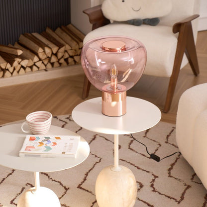 Bubble Effect Glass LED Table Lamp