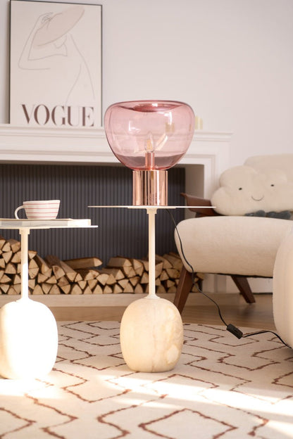 Bubble Effect Glass LED Table Lamp