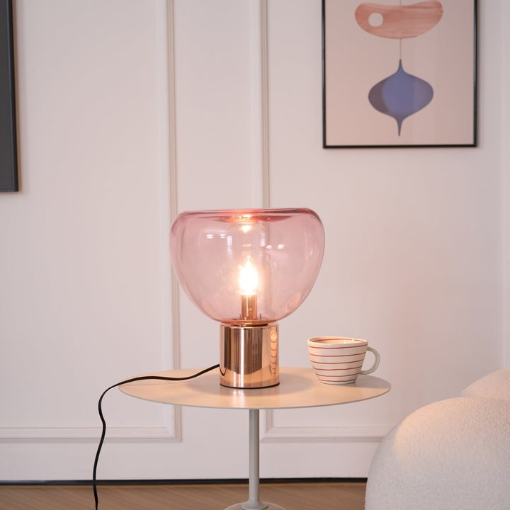 Bubble Effect Glass LED Table Lamp
